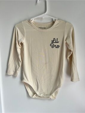 Baby Sprouts 12-18M “Lil Bro” Long Sleeve Bodysuit 🤍